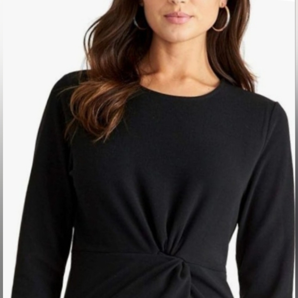 INC international concepts, Top for black women,  black color, Size Petite PP